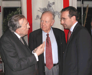 Giulio Andreotti, Vadim Zagladin, Riccardo Nencini